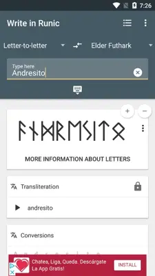 Write in Runic android App screenshot 9