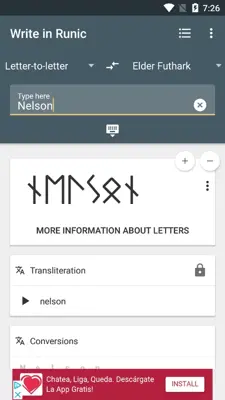 Write in Runic android App screenshot 5